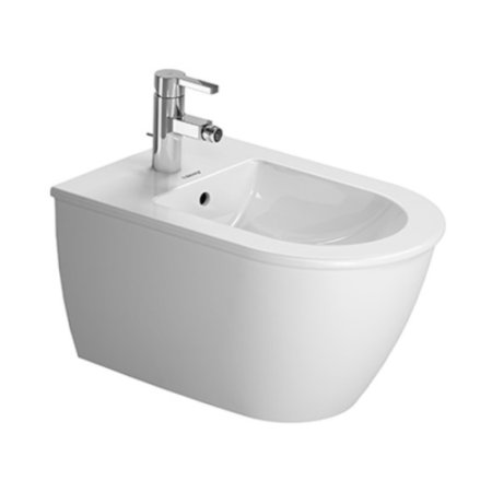 Duravit Darling New Bidet podwieszany 37x54 cm z przelewem biały z powłoką WonderGliss 22491500001