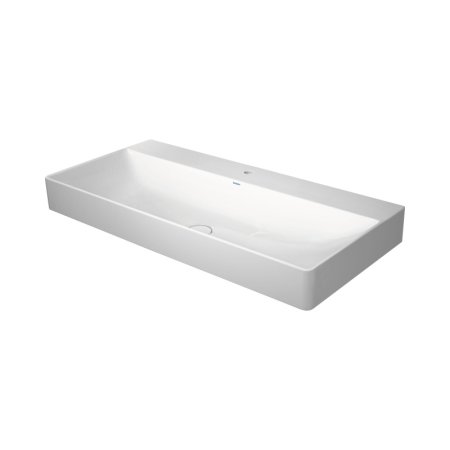 Duravit DuraSquare Umywalka meblowa 100x47 cm bez otworu na baterię biały Alpin z powłoką WonderGliss 23531000701
