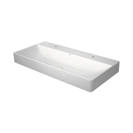 Duravit DuraSquare Umywalka meblowa 100x47 cm podwójna biały Alpin z powłoką WonderGliss 23531000431