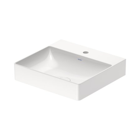 Duravit DuraSquare Umywalka meblowa 50x47 cm z otworem na baterię biały Alpin z powłoką WonderGliss 23535000411