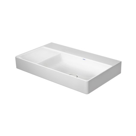 Duravit DuraSquare Umywalka meblowa 80x47 cm prawa bez otworu na baterię biały Alpin 2349800070