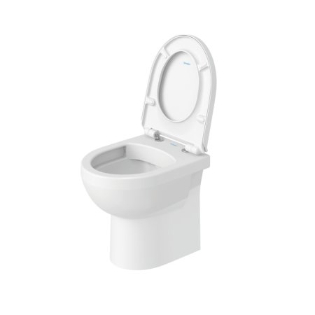 Duravit DuraStyle Basic Zestaw Toaleta WC stojąca 48x37 cm krótka bez kołnierza + deska wolnoopadajaca biały alpin 41840900A1