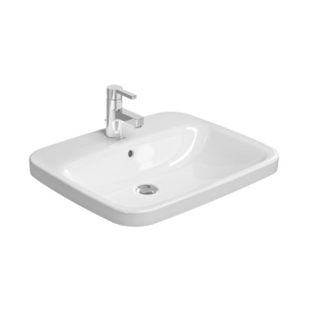 Duravit DuraStyle Umywalka blatowa 61,5x49,5 cm z przelewem z otworem na baterię biała z powłoką WonderGliss 03746200001