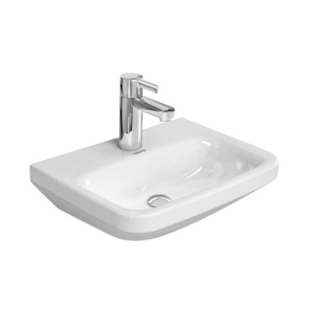 Duravit DuraStyle Umywalka mała 45x33,5 cm bez przelewu z otworem na baterię biała z powłoką WonderGliss 07084500001