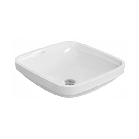 Duravit DuraStyle Umywalka podblatowa 37x37 cm z przelewem bez otworu na baterię biała z powłoką WonderGliss 03733700001