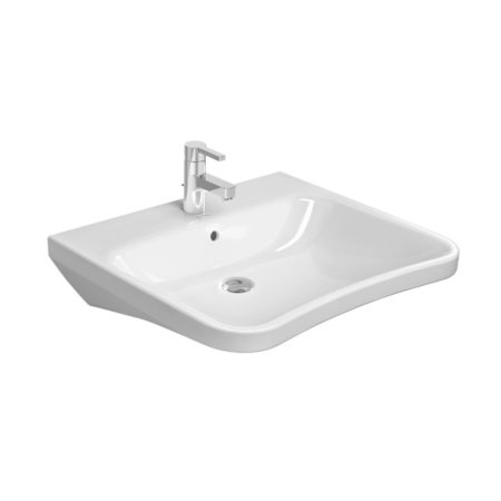 Duravit DuraStyle Umywalka Vital x57 cm z przelewem z jednym otworem na baterię biała z powłoką WonderGliss 23296500001