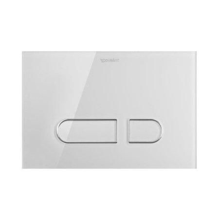 Duravit DuraSystem Przycisk spłukujący A1 do WC szklany biały WD5002012000