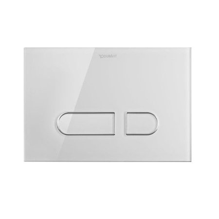 Duravit DuraSystem Przycisk spłukujący A1 do WC szklany, biały WD5002012000
