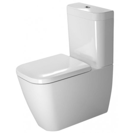 Duravit Happy D.2 Miska WC kompaktowa 36,5x63 cm, lejowa, biała z powłoką WonderGliss 21340900001
