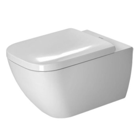 Duravit Happy D.2 Toaleta WC podwieszana 54x36,5 cm Rimless bez kołnierza HygieneGlaze, biała 2222092000