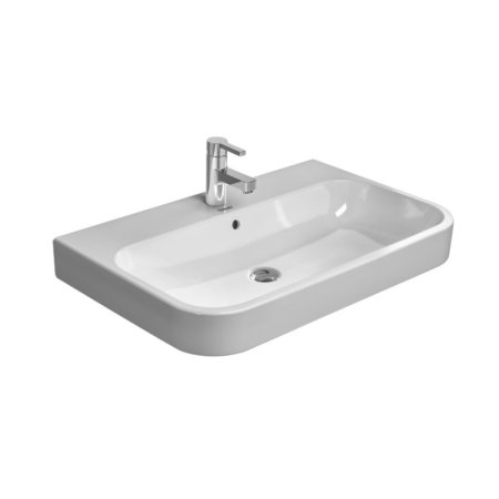 Duravit Happy D.2 Umywalka meblowa 100x50,5 cm z jednym otworem na baterię z przelewem biała z powłoką WonderGliss 23181000001