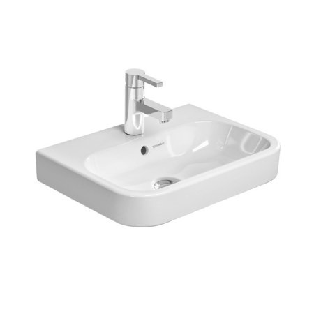 Duravit Happy D.2 Umywalka meblowa mała 50x36 cm z otworem na baterię z przelewem biała 0710500000