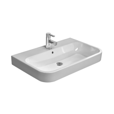 Duravit Happy D.2 Umywalka meblowa 65x50,5 cm z jednym otworem na baterię z przelewem biała z powłoką WonderGliss 23186500001