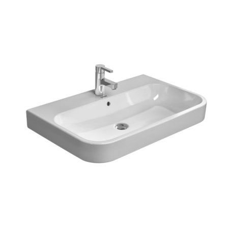 Duravit Happy D.2 Umywalka meblowa 100x50,5 cm z jednym otworem na baterię z przelewem biała z powłoką WonderGliss 23181000271