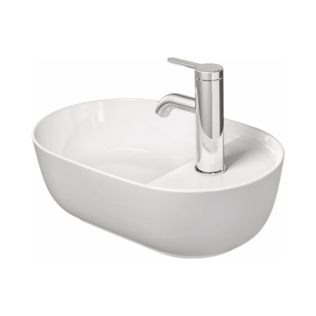 Duravit LUV Umywalka nablatowa 42x27 cm szlifowany spód biały satynowy z powłoką WonderGliss 03814226001