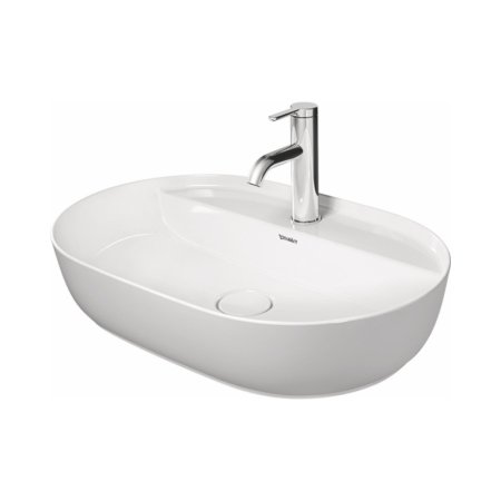 Duravit LUV Umywalka nablatowa 60x40 cm biały/biały satynowy z powłoką WonderGliss 03806026001