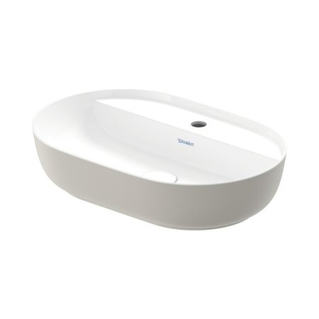 Duravit LUV Umywalka nablatowa 60x40 cm biały/szary satynowy z powłoką WonderGliss 03806023001