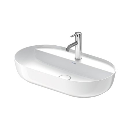 Duravit LUV Umywalka nablatowa 70x40 cm szlifowany spód biały Alpin z powłoką WonderGliss 03807000001
