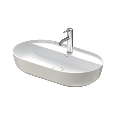 Duravit LUV Umywalka nablatowa 70x40 cm szlifowany spód biały/szary satynowy 0380702300