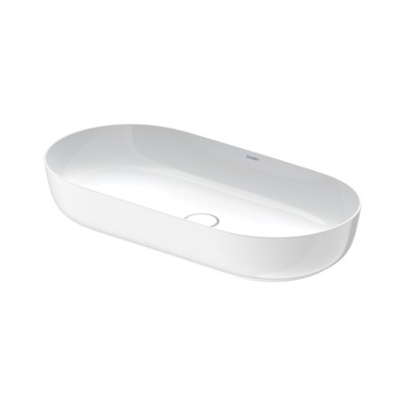 Duravit LUV Umywalka nablatowa 80x40 cm szlifowany spód biały/biały satynowy z powłoką WonderGliss 03798026001