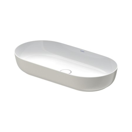 Duravit LUV Umywalka nablatowa 80x40 cm szlifowany spód biały/szary satynowy z powłoką WonderGliss 03798023001