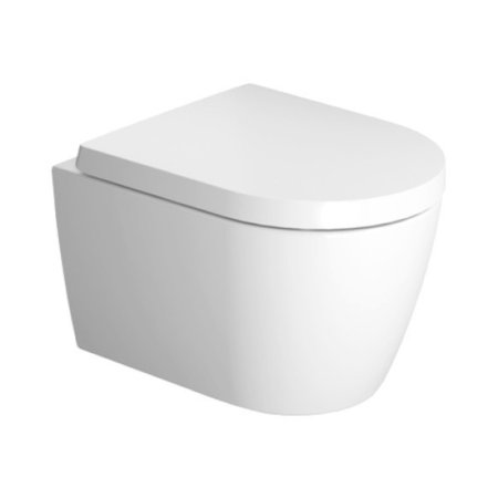 Duravit ME by Starck Toaleta WC 48x37 cm krótka bez kołnierza biała z powłoką HygieneGlaze 2530092000