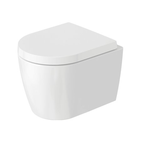 Duravit ME by Starck Toaleta WC 48x33 cm krótka bez kołnierza biały połysk/biały półmat z powłoką WonderGliss 25300926001