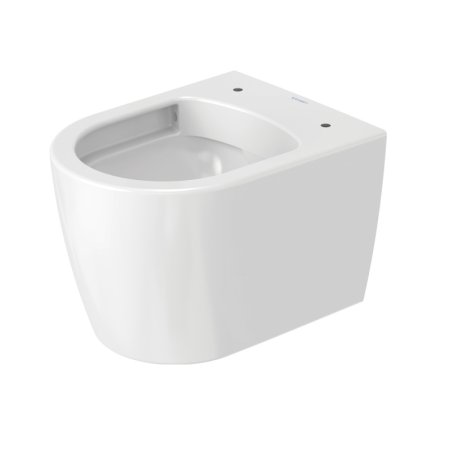 Duravit ME by Starck Toaleta WC 48x37 cm krótka bez kołnierza biały/biały satynowy mat z powłoką HygieneGlaze 2530099000