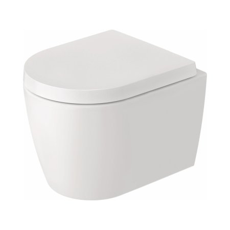 Duravit ME by Starck Toaleta WC Rimless bez kołnierza krótka biały satynowy z powłoką HygieneGlaze 253009AC00