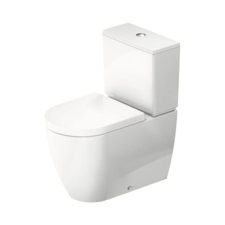 Duravit ME by Starck Toaleta WC stojąca Rimless bez kołnierza kompakt biała z powłoką HygieneGlaze 2005092000