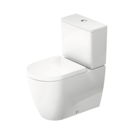 Duravit ME by Starck Toaleta WC stojąca Rimless bez kołnierza kompakt biały Alpin z powłoką Wondergliss 20050900001