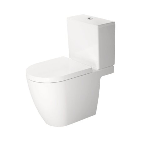 Duravit ME by Starck Toaleta WC stojąca kompakt biały Alpin z powłoką WonderGliss 21720900001