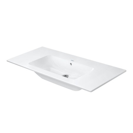 Duravit ME by Starck Umywalka meblowa 103x49 cm bez otworu na baterię z przelewem biały Alpin z powłoką WonderGliss 23361000601