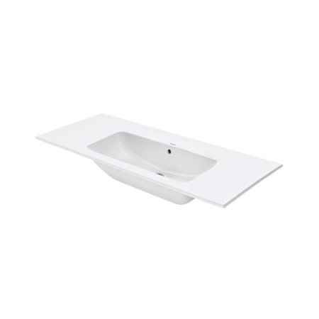 Duravit ME by Starck Umywalka meblowa 123x49 cm bez otworu na baterię biały Alpin 2336120060