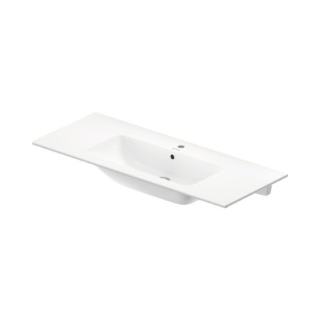 Duravit ME by Starck Umywalka meblowa 123x49 cm z otworem na baterię biały satynowy z powłoką WonderGliss 23361232001