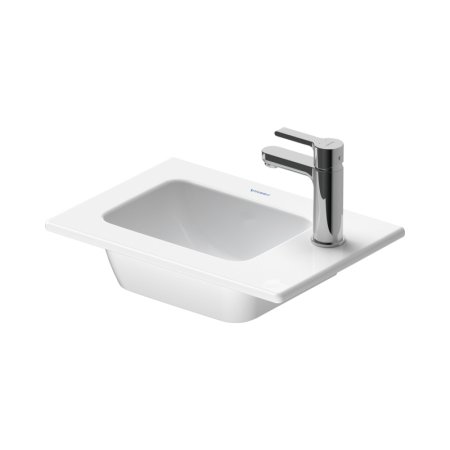 Duravit ME by Starck Umywalka meblowa 43x30 cm bez przelewu biały Alpin z powłoką WonderGliss 07234300411