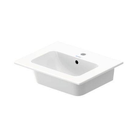 Duravit ME by Starck Umywalka meblowa 53x43 cm z otworem na baterię biały Alpin z powłoką WonderGliss 23365300001