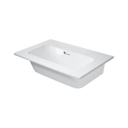 Duravit ME by Starck Umywalka meblowa 63x40 cm bez otworu na baterię biały Alpin z powłoką WonderGliss 23426300601