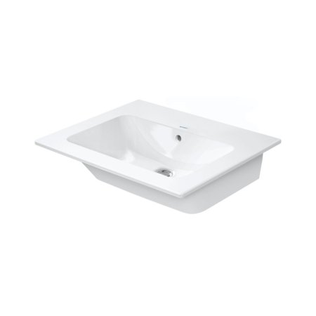 Duravit Me by Starck Umywalka meblowa 63x49 cm bez otworu na baterię biały Alpin 2336630060