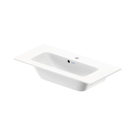 Duravit ME by Starck Umywalka meblowa 83x40 cm z otworem na baterię biały Alpin z powłoką WonderGliss 23428300001