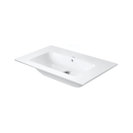 Duravit ME by Starck Umywalka meblowa 83x49 cm bez otworu na baterię biały Alpin z powłoką WonderGliss 23368300601