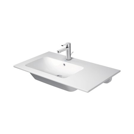 Duravit ME by Starck Umywalka meblowa 83x49 cm lewa z otworem na baterię biały satynowy z powłoką WonderGliss 23458332001