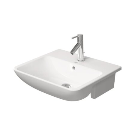 Duravit ME by Starck Umywalka pólblatowa 55x45,5 cm biały satynowy 0378553200
