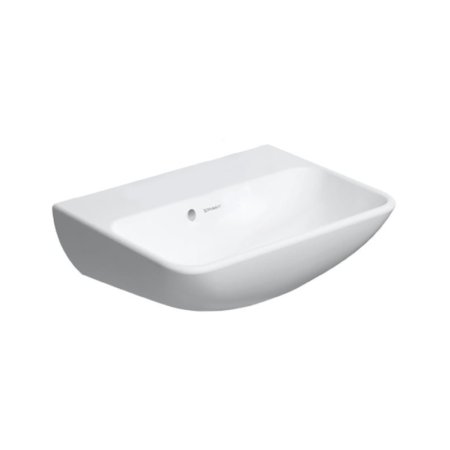 Duravit ME by Starck Umywalka wisząca 45x32 cm bez otworu na baterię biały satynowy z powłoką WonderGliss 07194532101