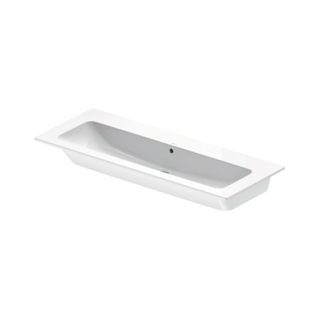 Duravit ME by Starck Umywalka meblowa 123x49 cm bez otworu na baterię biały Alpin 2361120060