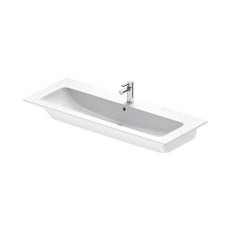 Duravit ME by Starck Umywalka meblowa 123x49 cm z otworem na baterię biały Alpin 2361120000
