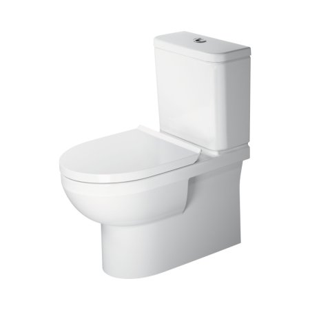Duravit No.1 Toaleta WC stojąca Rimless bez kołnierza kompakt biały Alpin 21820900002