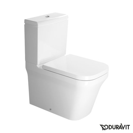Duravit P3 Comforts Miska WC stojąca kompaktowa 38x65 cm Rimless bez kołnierza HygieneGlaze, lejowa, biała 2167092000