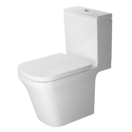 Duravit P3 Comforts Miska WC stojąca kompaktowa 38x65 cm Rimless, lejowa, biała z powłoką WonderGliss 21630900001