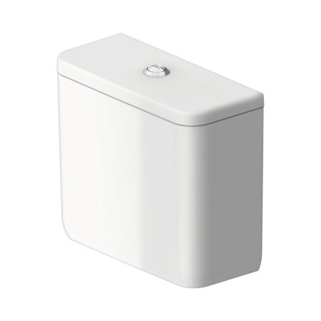 Duravit Qatego Spłuczka WC przyłącze na dole po lewej biała z powłoką HygieneGlaze 0947102085